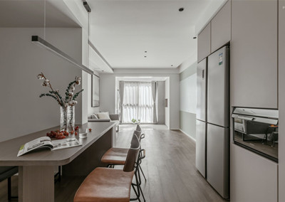 87㎡的房子，书房、衣帽间、中西厨全都有！